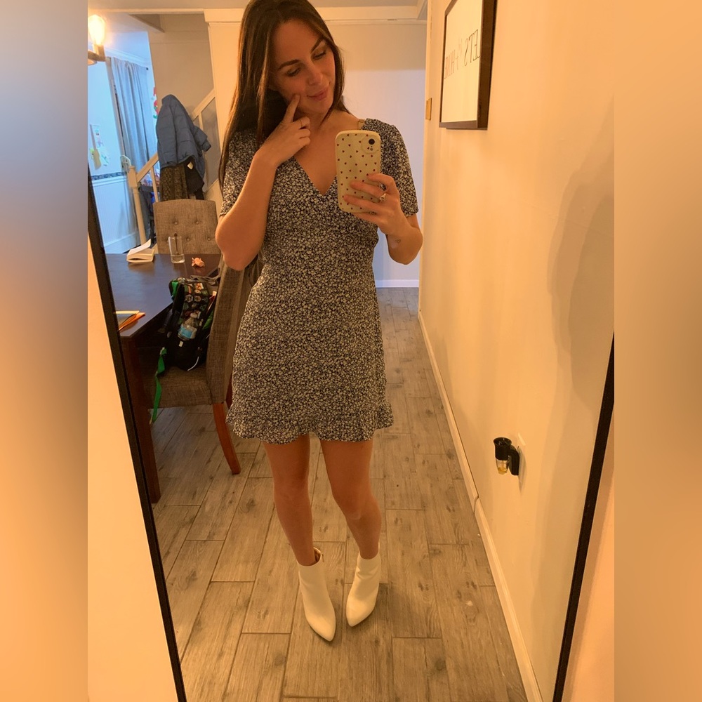 Abercrombie dress navy/white